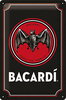 Blechschild Bacardi Logo black