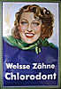 Chlorodont weisse Zaehne Blechschild