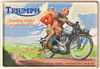 Blechpostkarte Triumph Sending Smiles