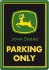 Blechpostkarte John Deere Parking Only
