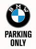 Magnet BMW Parking only white