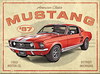 Magnet Ford Mustang GT 1967 Red
