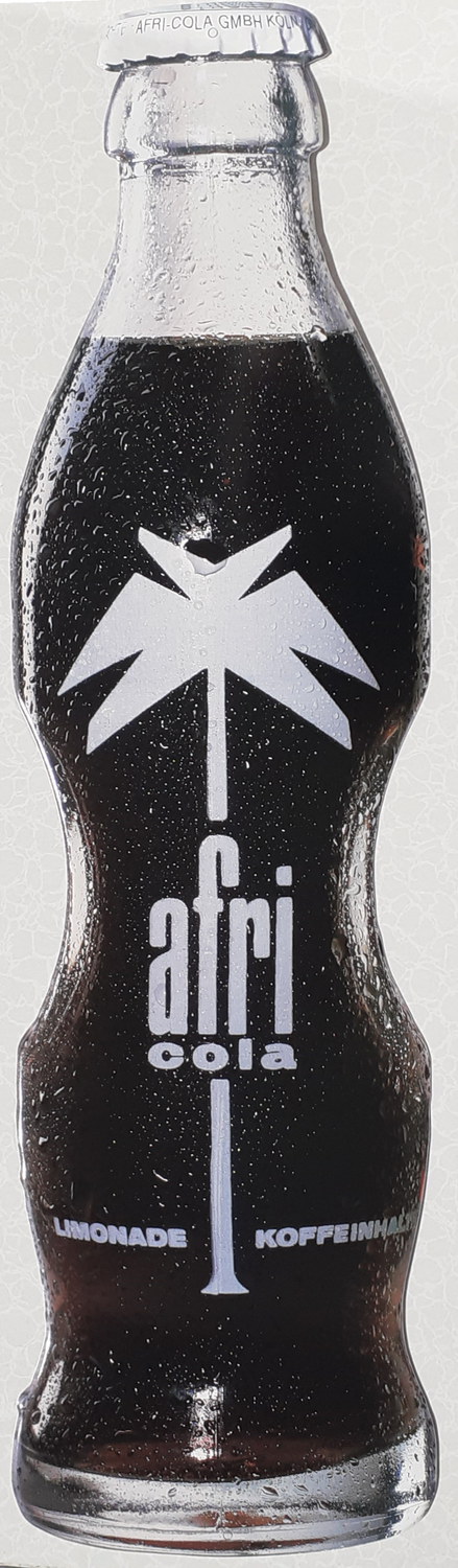 Afri Cola Schild aus Aluminium - alte Originale