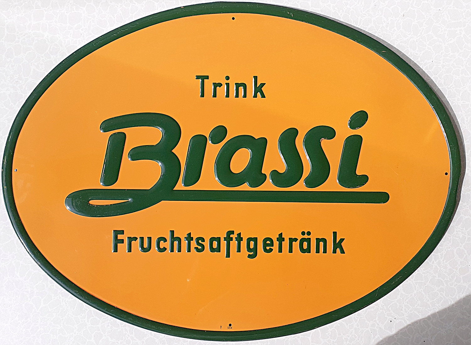 Brassi Fruchsaftgetr&auml;nk Blechschild - alte Originale