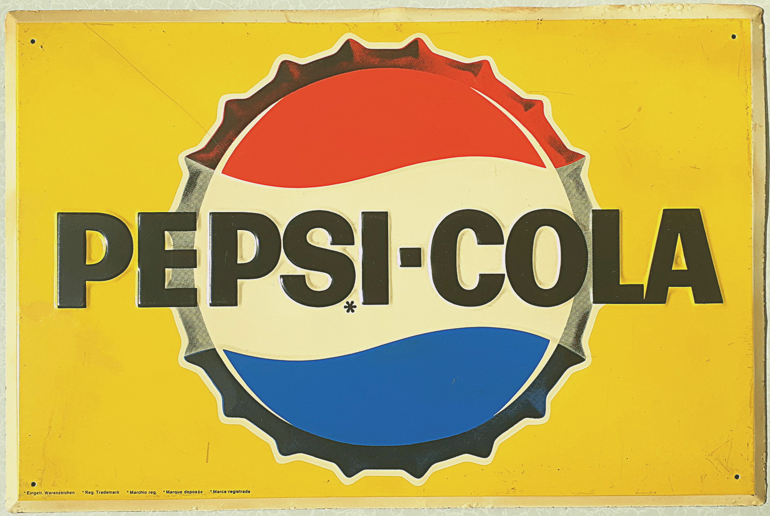 Pepsi-Cola Blechschild - alte Originale