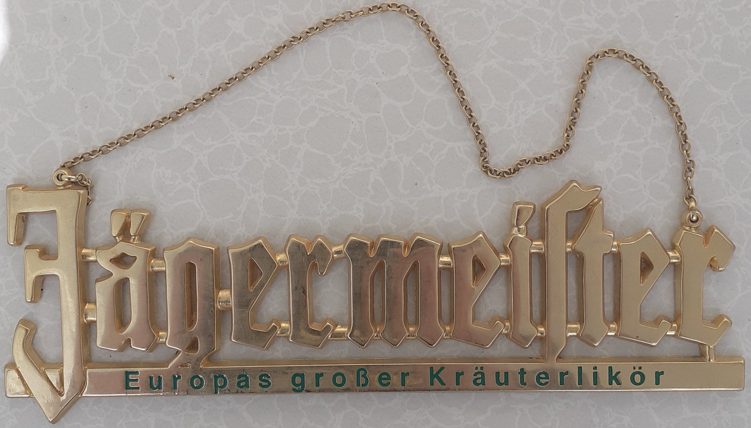 J&auml;germeister Metallschild - alte Originale