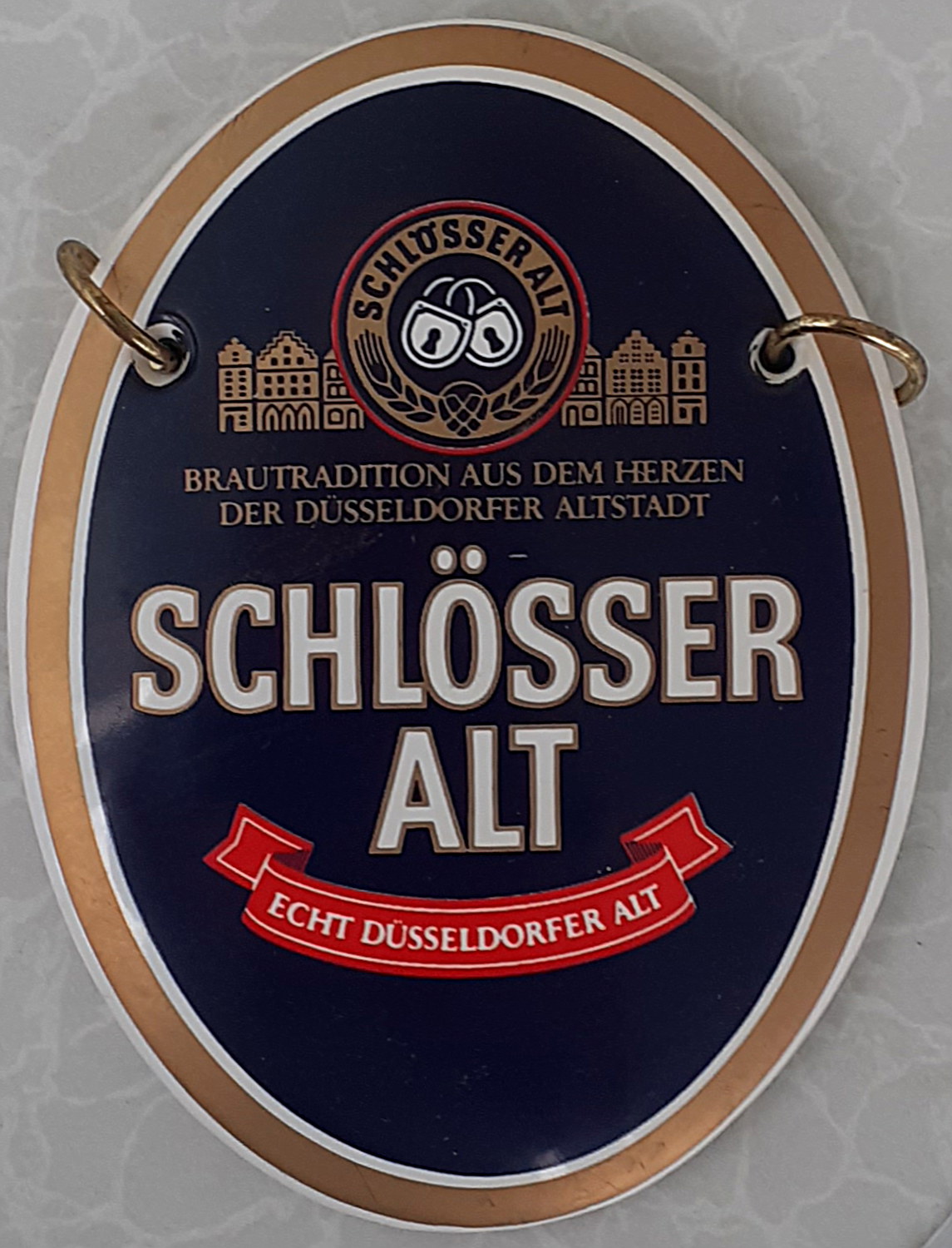 Schl&ouml;sser Alt Zapfhahnschild - alte Originale