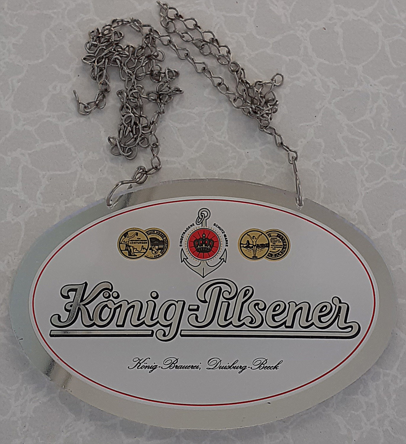 K&ouml;nig-Pilsener Zapfhahnschild - alte Originale