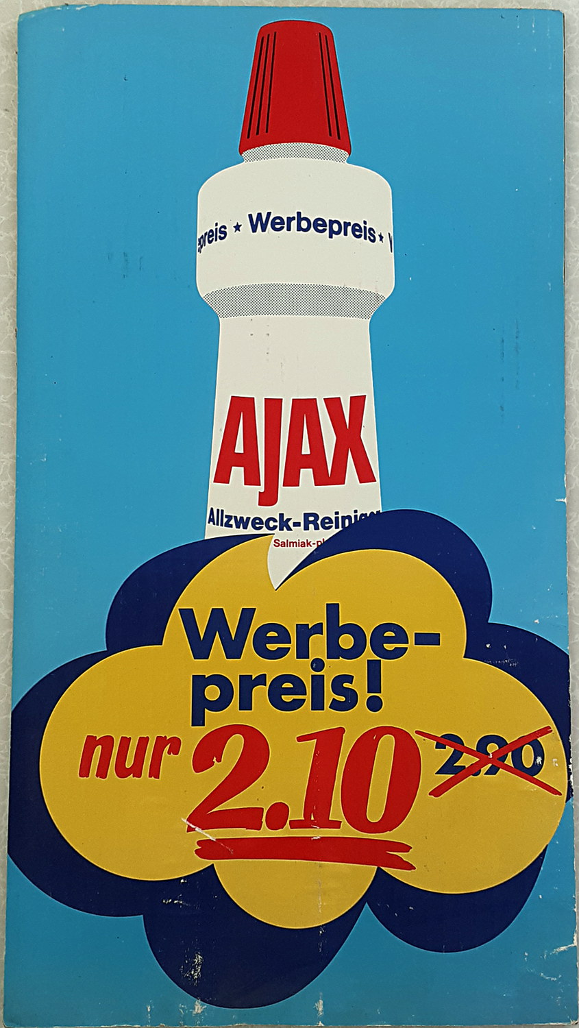 Ajax Pappschild - alte Originale
