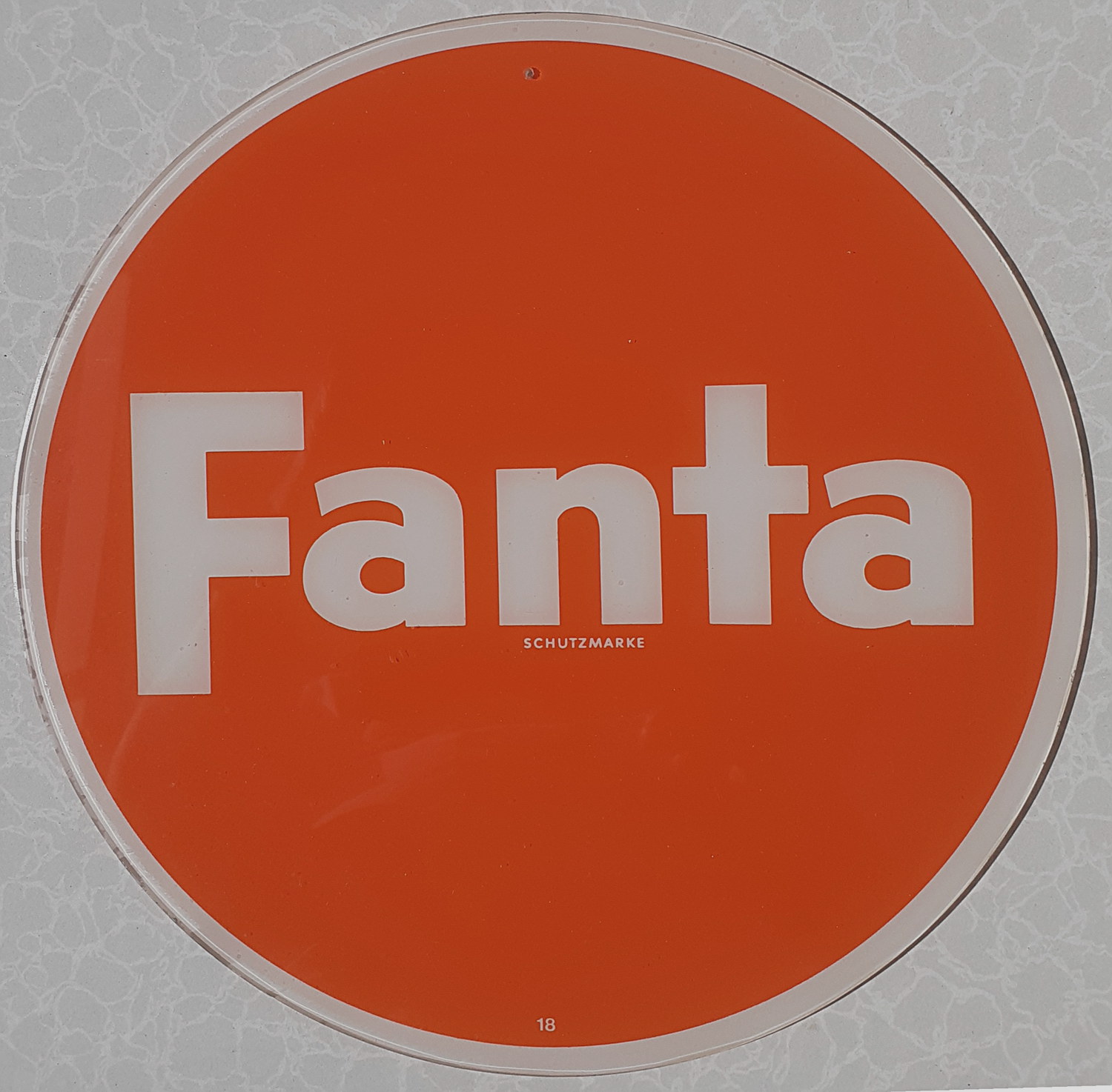 Fanta Glaschild - alte Originale