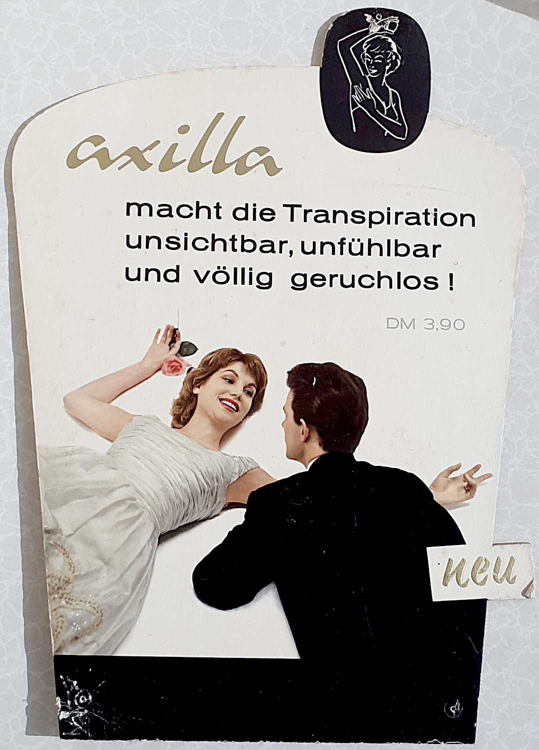 Axilla Pappschild - alte Originale