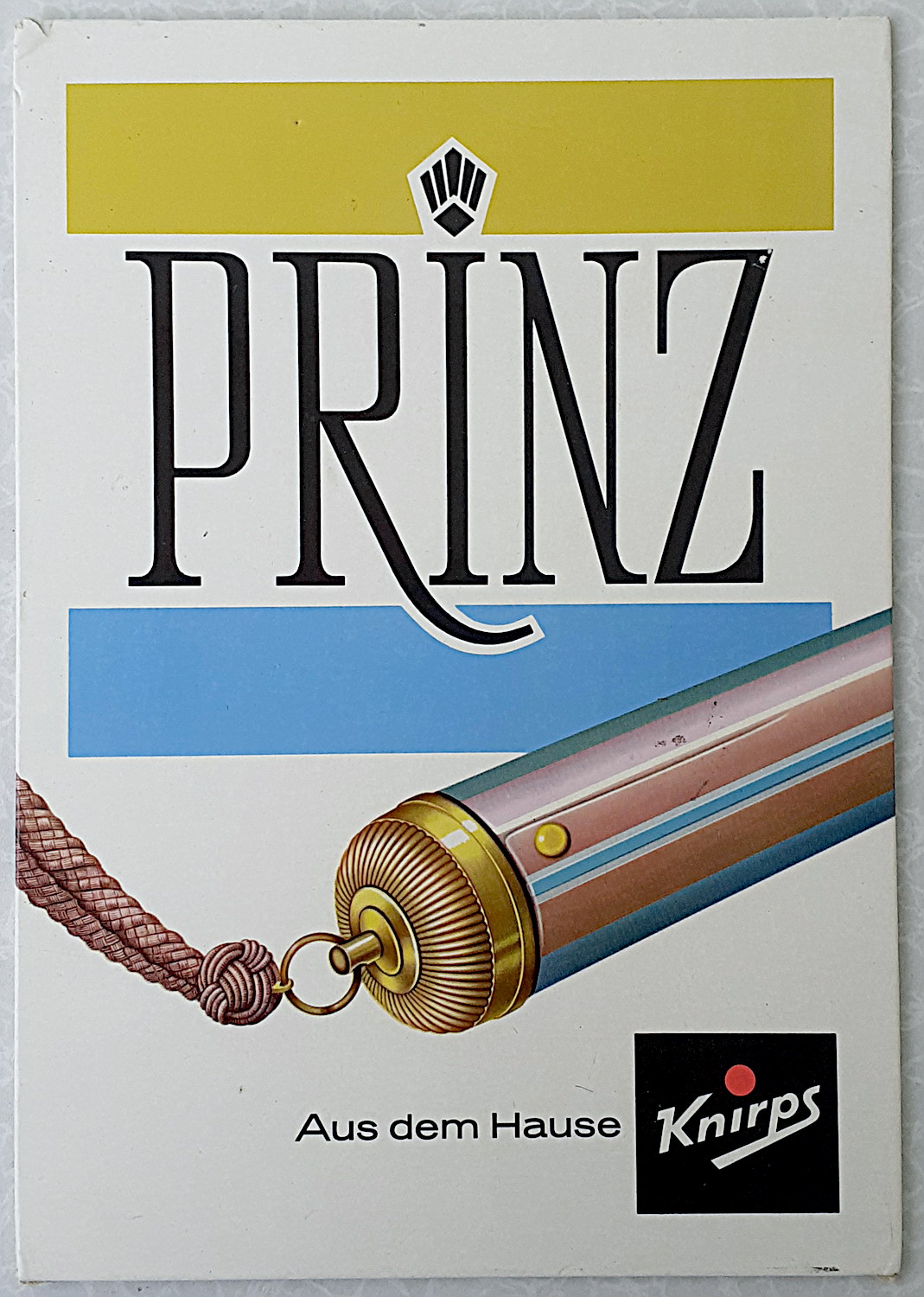 Knirps - Prinz Pappschild - alte Originale