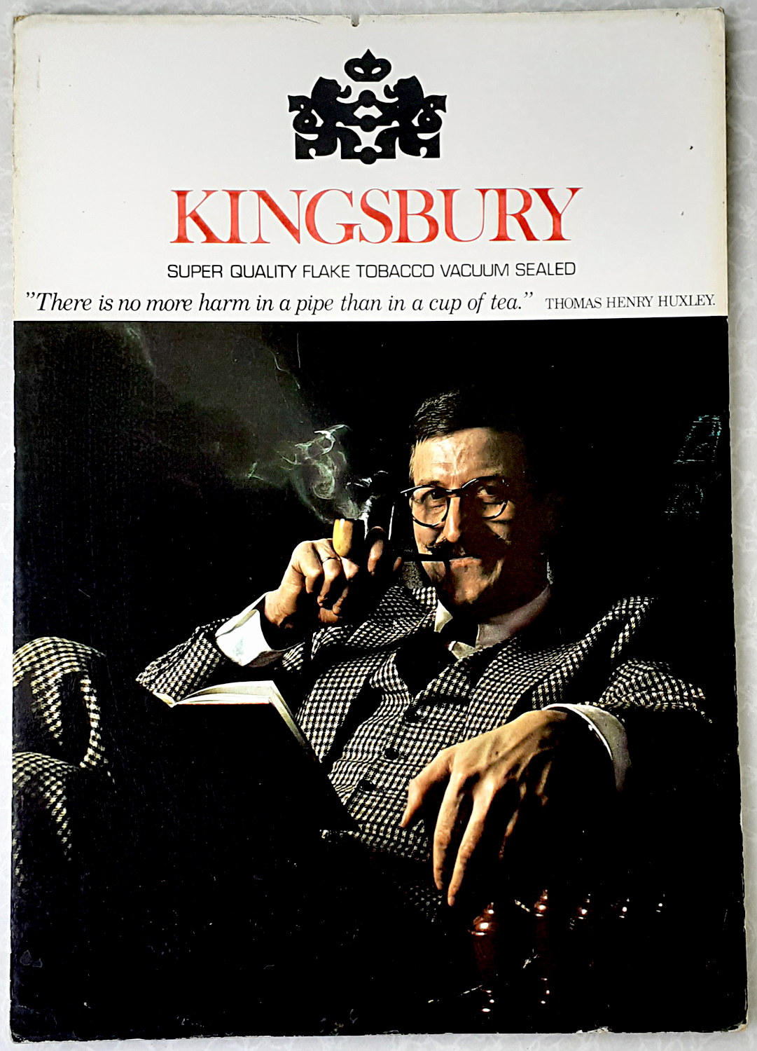 Kingsbury Pappschild - alte Originale