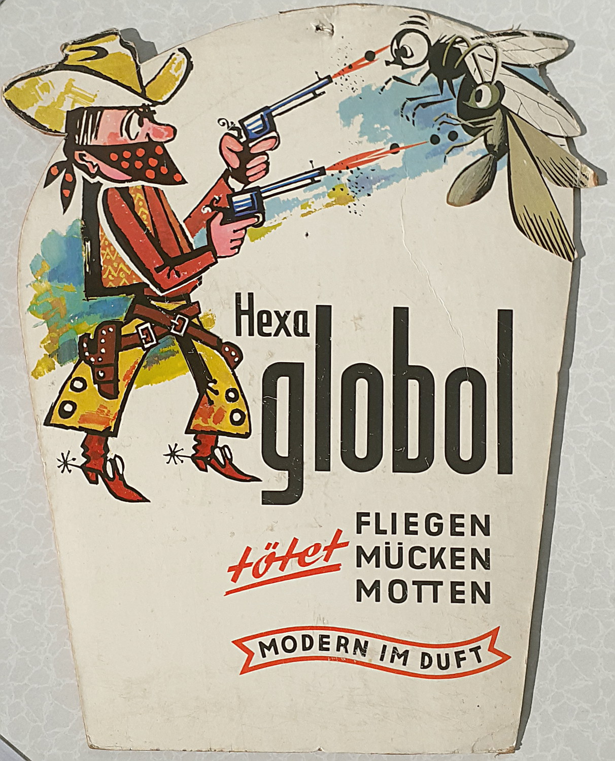 Hexa Globol Pappschild - alte Originale