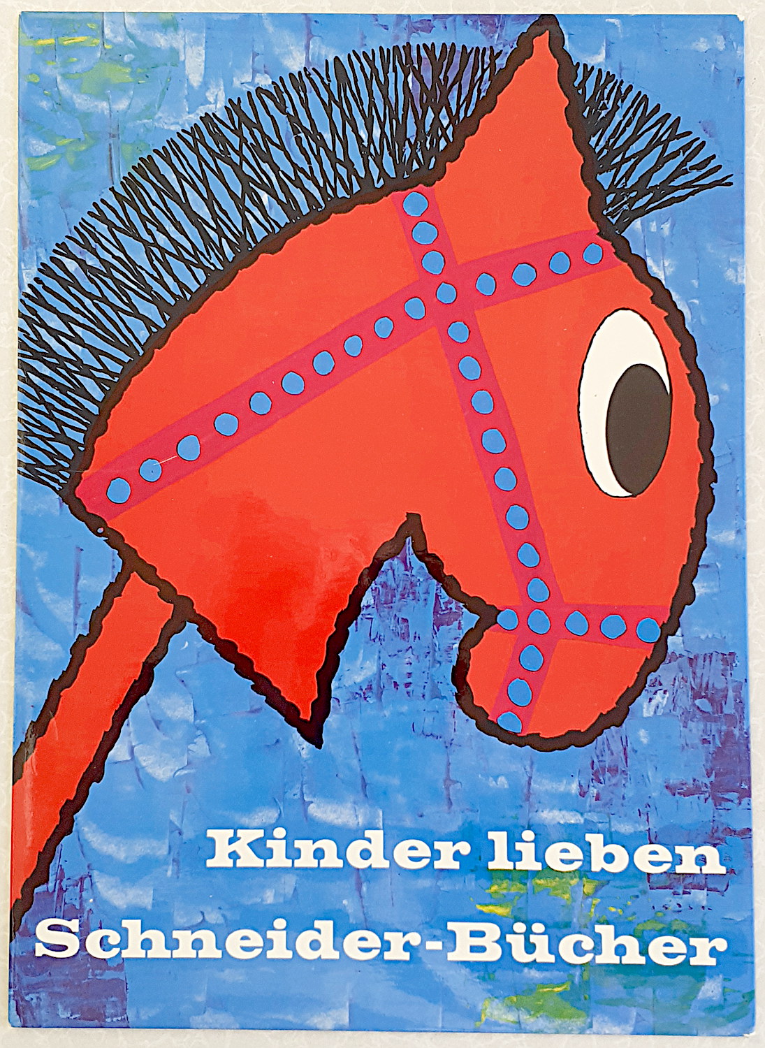 Schneider B&uuml;cher Pappschild - alte Originale