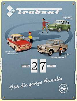 Kalender * Trabant * - Papp-Kalender