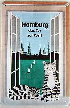 Hamburg * das Tor zur Welt * - Blechschilder - Sonstige