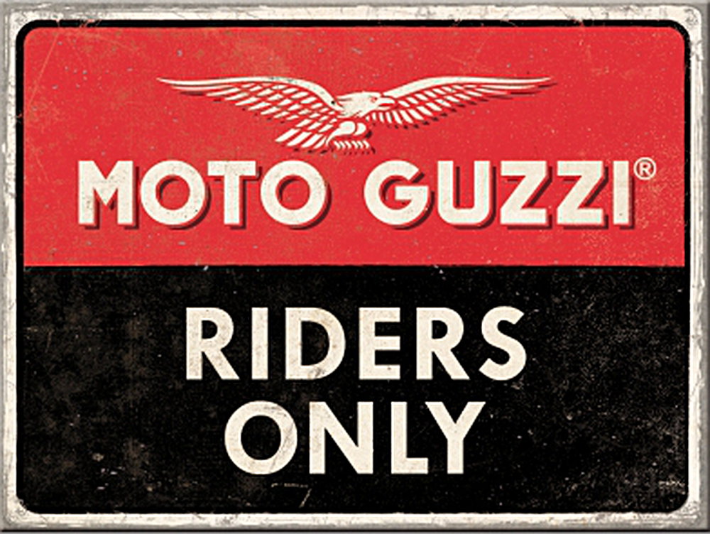 Magnet - Moto Guzzi - Riders Only - Magnete mit Werbemotiven