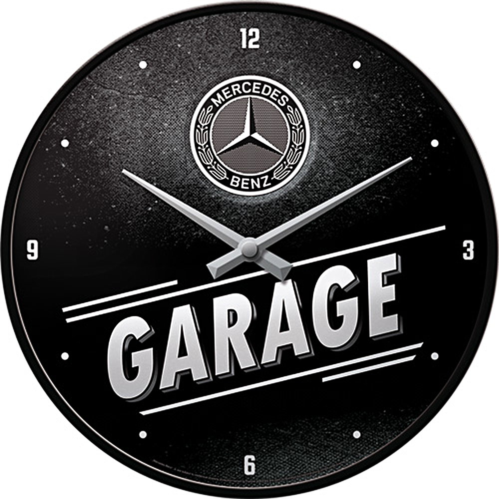Wanduhr * Mercedes-Benz - Garage * - Reklameuhren